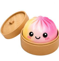 Duży Pieróg Gniotek Antystresowy Squishy Dumpling XXL Tęczowy Sensoryczny