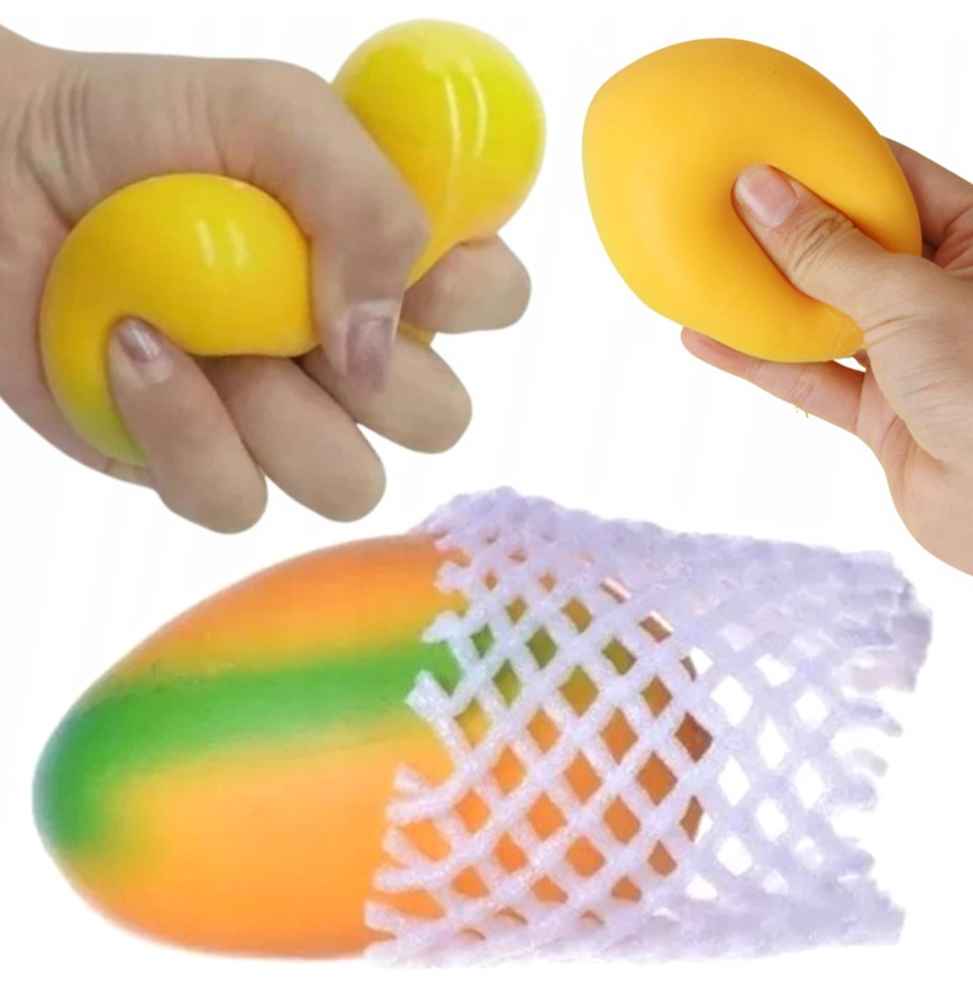 Gniotek Mango Squishy Antystresowy Rozciągliwy Miękki Sensoryczny HIT