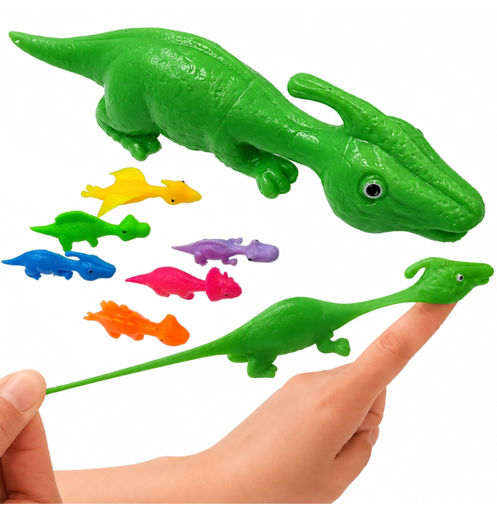 Proca Dinozaur Lepki do Ściany Katapulta Klejąca Zabawka Antystresowa