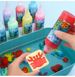 Wodne Żele 3D Aqua Gel XXL 12 Kolorów Zestaw Kreatywny Dla Dzieci