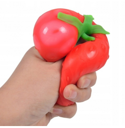 Gniotek Truskawka Squishy Antystresowy Sensoryczny Slow Rising Miękki