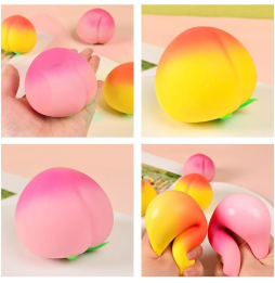 Brzoskwinia Squishy Gniotek Antystresowy Sensoryczny 7 cm do Ściskania