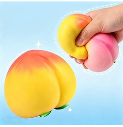 Brzoskwinia Squishy Gniotek Antystresowy Sensoryczny 7 cm do Ściskania