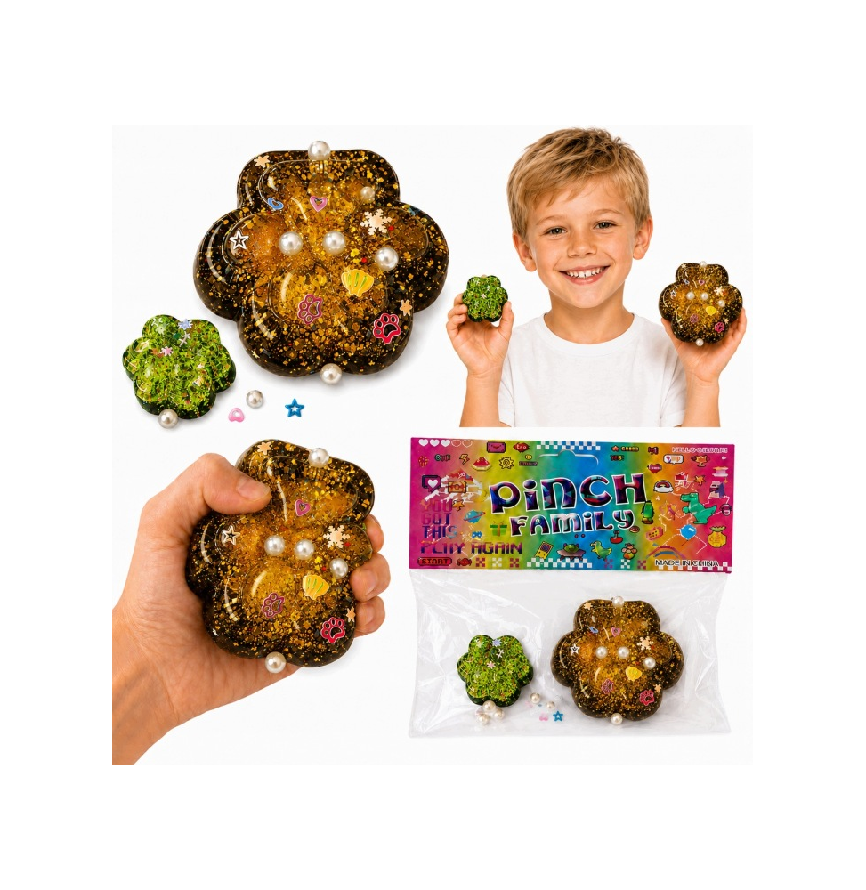2x Mochi Squishy Gniotek Psia Kocia Łapka Miękka Antystresowy Sensoryczny