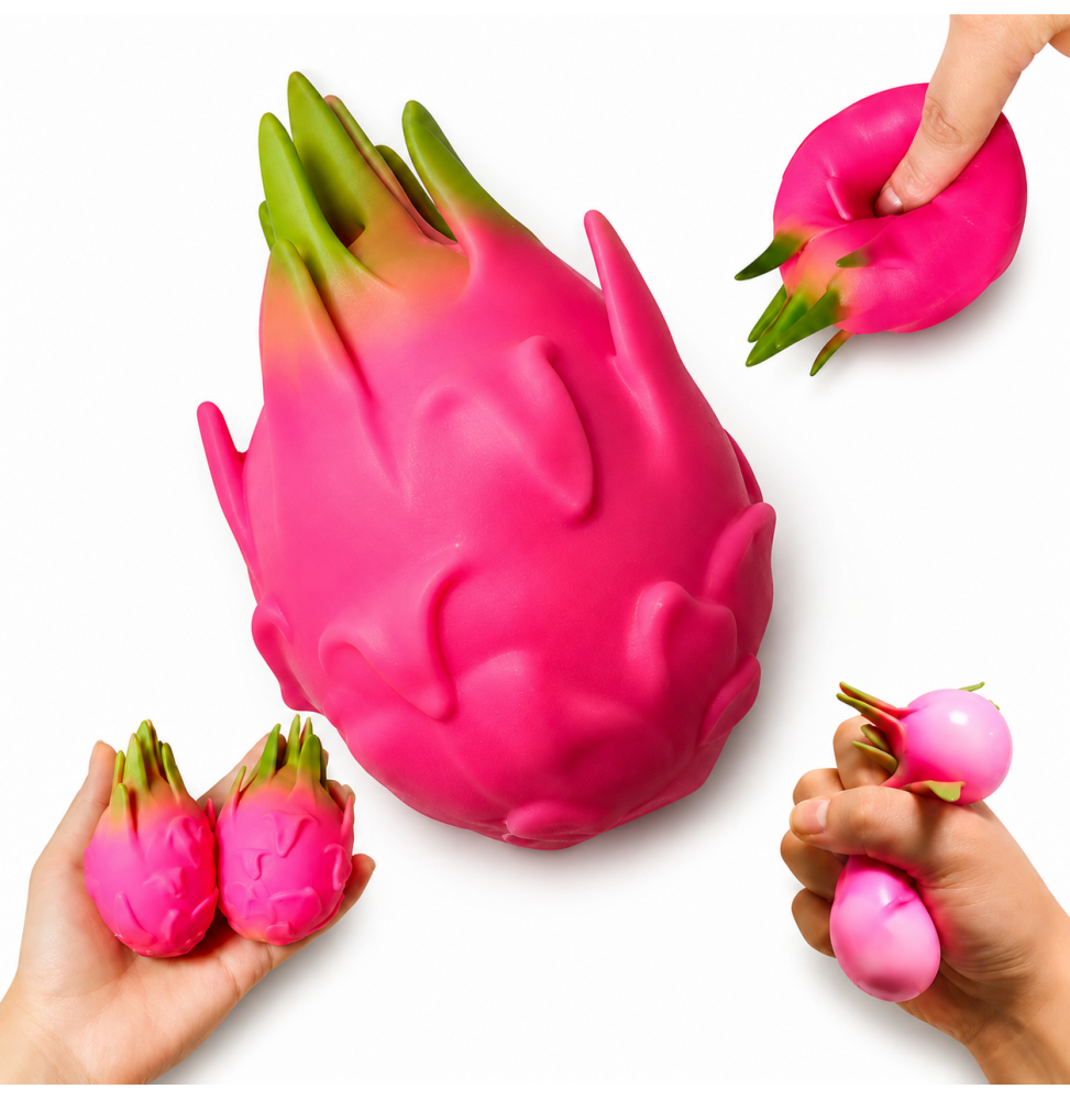 Gniotek Smoczy Owoc Pitaja Antystresowy Sensoryczny Squishy 10 cm