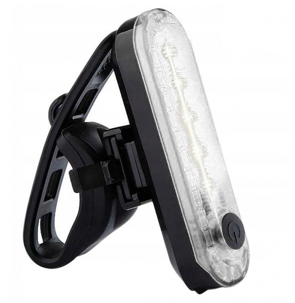 Lampka Rowerowa Przednia LED USB Wodoodporna IPX4 100m 3 Tryby Świecenia + Uchwyt