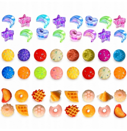 Gniotek MYSTERY Saszetka Niespodzianka ZESTAW Mini Squishy Sensoryczne 3szt