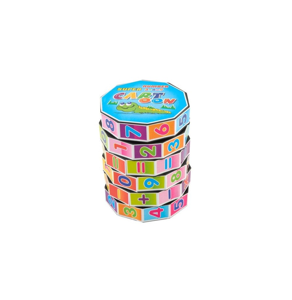 KOSTKA EDUKACYJNA WALEC MATEMATYCZNY UKŁADANKA