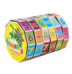 KOSTKA EDUKACYJNA WALEC MATEMATYCZNY UKŁADANKA