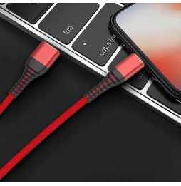 TYP-C | WZMOCNIONY KABEL USB QUICK CHARGE 3.0