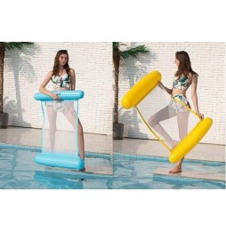 MATERAC HAMAK WODNY DMUCHANY Z SIATKĄ DO PŁYWANIA