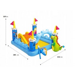 BASEN WODNY PLAC ZABAW BRODZIK ZAMEK INTEX