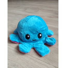 Maskotka Ośmiornica Dwustronna Pluszowa Wesoła Smutna 2w1