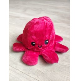 Maskotka Ośmiornica Dwustronna Pluszowa Wesoła Smutna 2w1