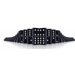 Domino Drewniane Układanka Gra Logiczna Edukacyjna dla Rodziny w Pudełku