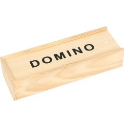 Domino Drewniane Układanka Gra Logiczna Edukacyjna dla Rodziny w Pudełku
