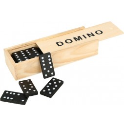 Domino Drewniane Układanka Gra Logiczna Edukacyjna dla Rodziny w Pudełku