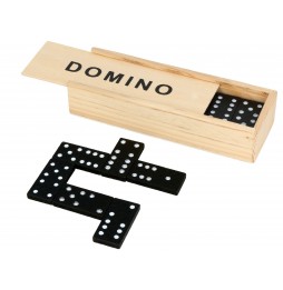 Domino Drewniane Układanka Gra Logiczna Edukacyjna dla Rodziny w Pudełku