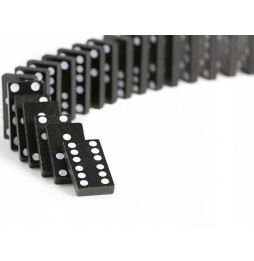 Domino Drewniane Układanka Gra Logiczna Edukacyjna dla Rodziny w Pudełku