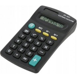 Kalkulator Szkolny Mały Kieszonkowy Biurowy Czarny