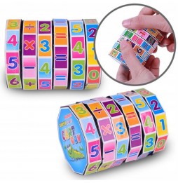 KOSTKA EDUKACYJNA WALEC MATEMATYCZNY UKŁADANKA