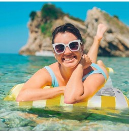 MATERAC HAMAK WODNY DMUCHANY Z SIATKĄ DO PŁYWANIA