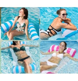 MATERAC HAMAK WODNY DMUCHANY Z SIATKĄ DO PŁYWANIA