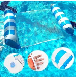 MATERAC HAMAK WODNY DMUCHANY Z SIATKĄ DO PŁYWANIA