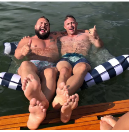 HAMAK WODNY MATERAC DMUCHANY DO WODY PODWÓJNY