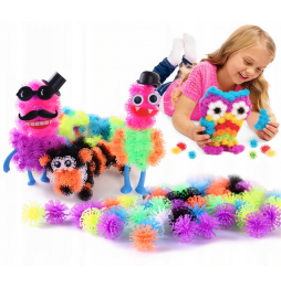 Rzepy Czepy Klocki Kulki Kolorowe Kreatywne 400 el