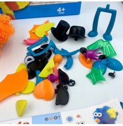 Rzepy Czepy Klocki Kulki Kolorowe Kreatywne 400 el