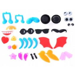 Rzepy Czepy Klocki Kulki Kolorowe Kreatywne 400 el