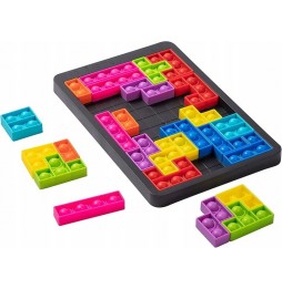 Zabawka POP IT Bąbelki TETRIS Układanka Puzzle 3w1