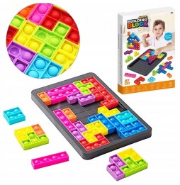 Zabawka POP IT Bąbelki TETRIS Układanka Puzzle 3w1