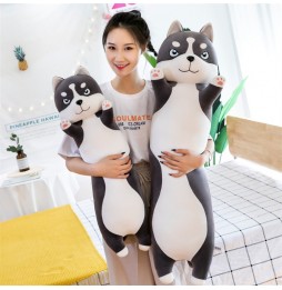 Długa Poduszka Pies HUSKY Maskotka Pluszowa 65cm
