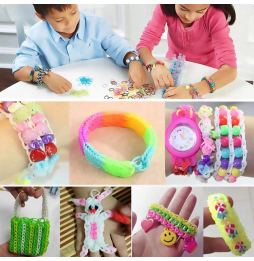 Gumki do Robienia Bransoletek Mega Zestaw 4400 sztuk XXL