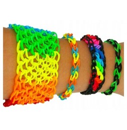 Gumki do Robienia Bransoletek Mega Zestaw 4400 sztuk XXL