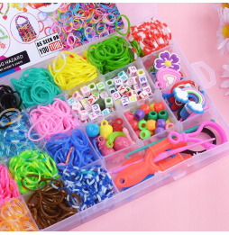 Gumki do Robienia Bransoletek Mega Zestaw 4400 sztuk XXL