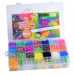 Gumki do Robienia Bransoletek Mega Zestaw 4400 sztuk XXL