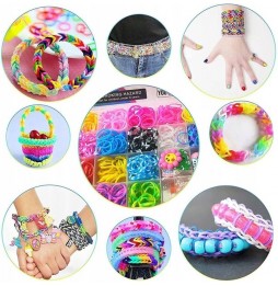 Gumki do Robienia Bransoletek Mega Zestaw 4400 sztuk XXL