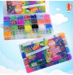 Gumki do Robienia Bransoletek Mega Zestaw 4400 sztuk XXL