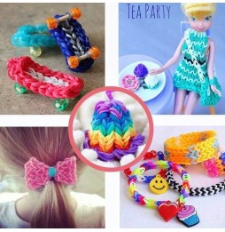 Gumki do Robienia Bransoletek Mega Zestaw 4400 sztuk XXL