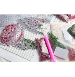 Haft Diamentowy Mozaika 5D Diamond Painting Diy - Kot i Pies
