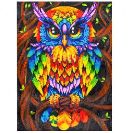 Haft Diamentowy Mozaika 5D Diamond Painting Diy - Sowa