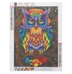 Haft Diamentowy Mozaika 5D Diamond Painting Diy - Sowa