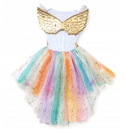 Strój Kostium UNICORN Przebranie Sukienka Skrzydła JEDNOROŻEC