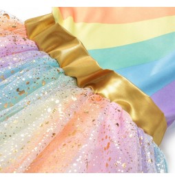 Strój Kostium UNICORN Przebranie Sukienka Skrzydła JEDNOROŻEC