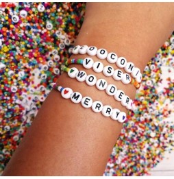 Duży Zestaw do Robienia Bransoletek Koraliki Biżuteria