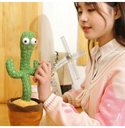 Kaktus Tańczący Śpiewający Mówi Powtarza na Baterie Piosenka Cypis