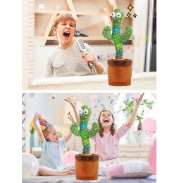 Kaktus Tańczący Śpiewający Mówi Powtarza na Baterie Piosenka Cypis